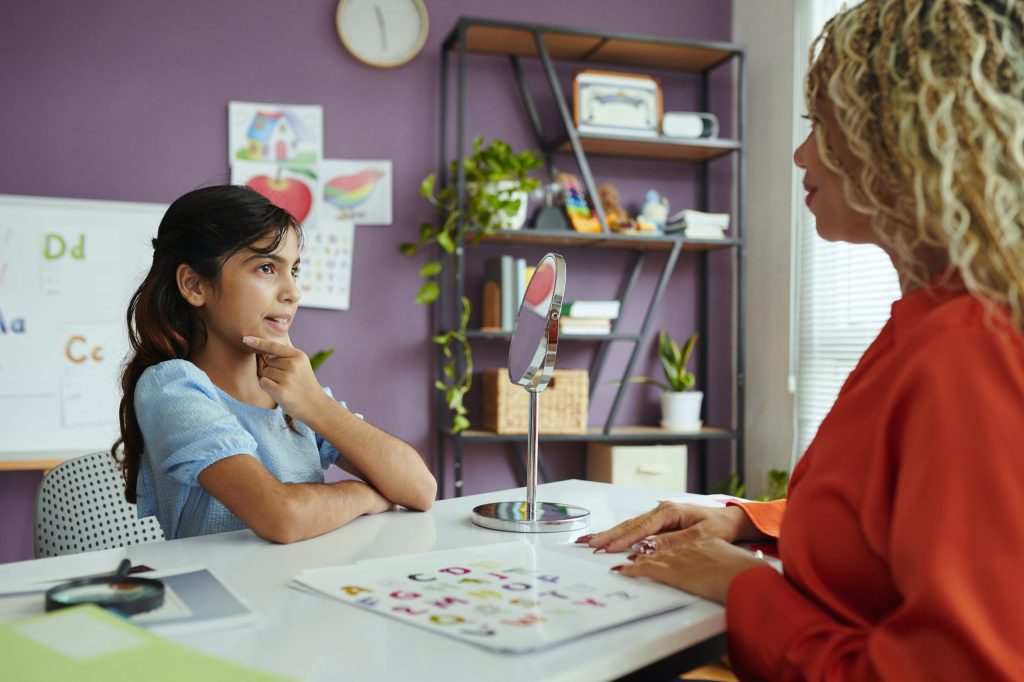 Child undergoing psychological assessment to support emotional, social, and academic development